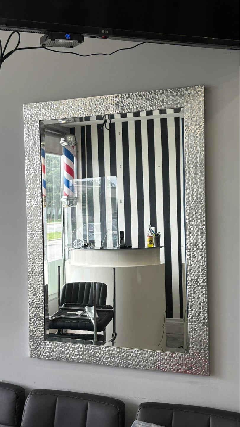 Decorative Wall Mirror with Mosaic Frame