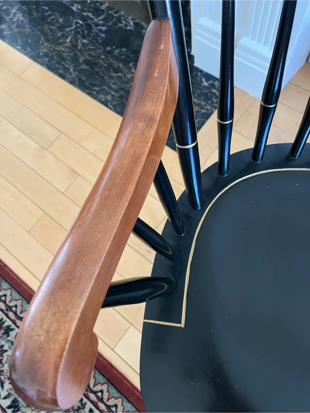 Antique The Brooklyn Hospital Windback Armchair - photo 3