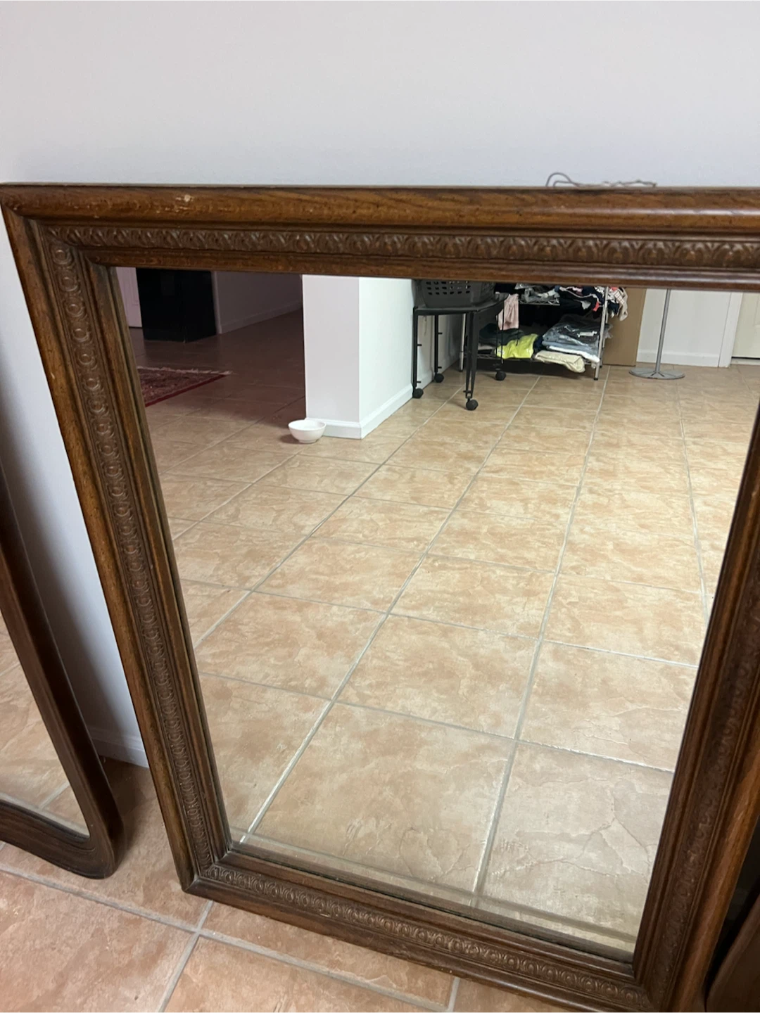 Ornate Wooden Framed Mirror