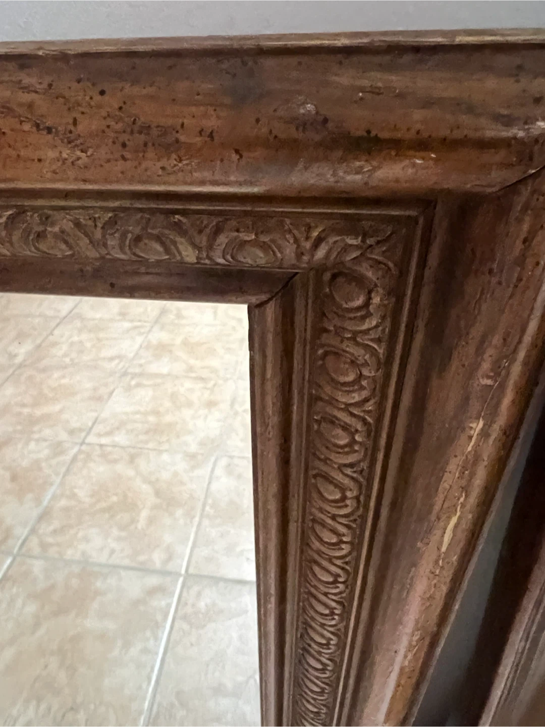 Ornate Wooden Framed Mirror - photo 2