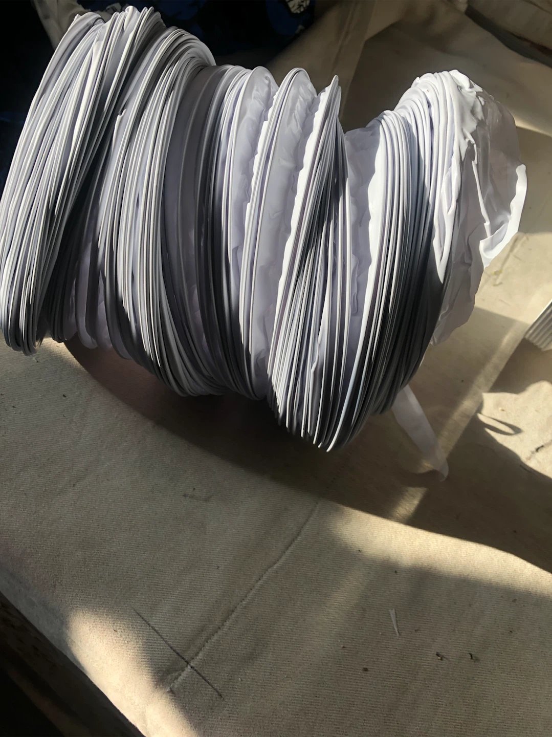 White Dryer Vent Hose