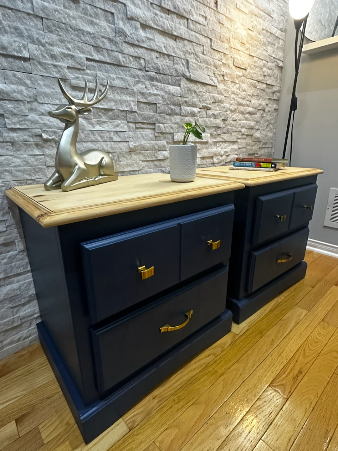 ✨ Refurbished Solid Wood Nightstands ✨