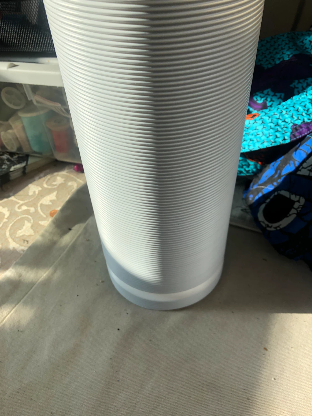 White Flexible AC  Vent Hose 5 diameter