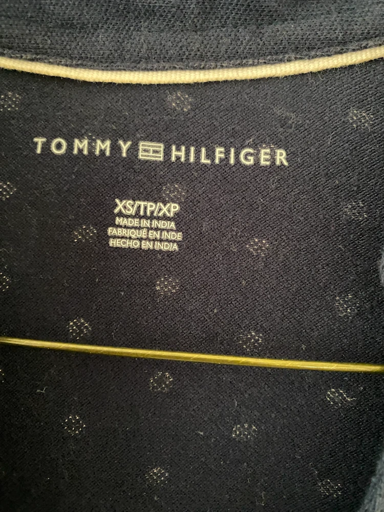 Tommy Hilfiger Navy Polka Dot Polo Dress XS - photo 3