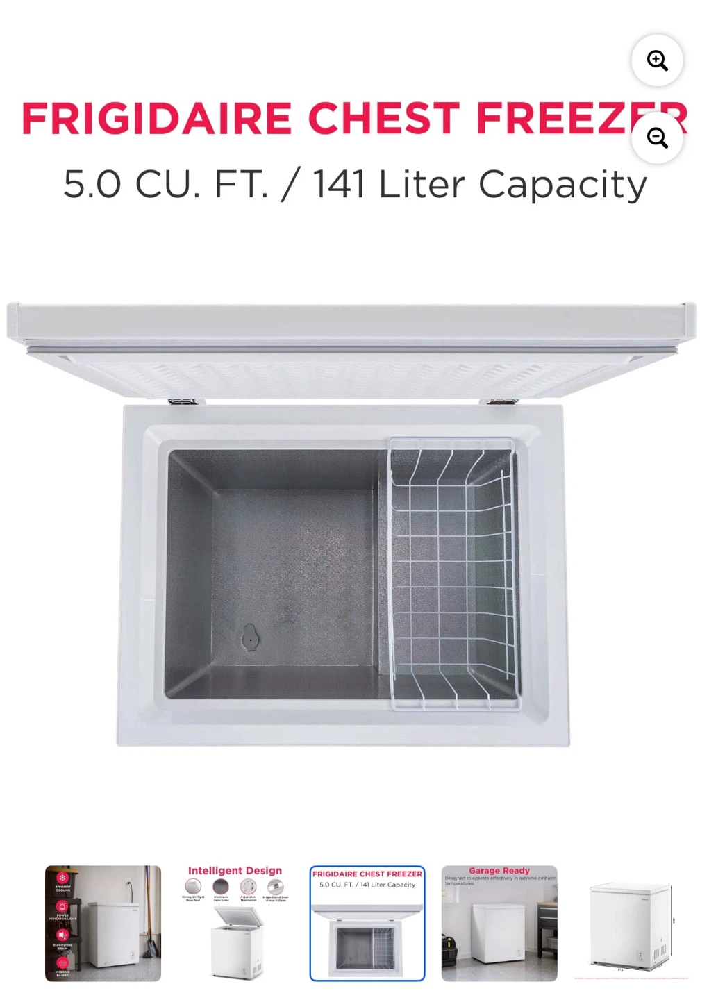 Frigidaire Chest Freezer - 5.0 cu. ft. - photo 4