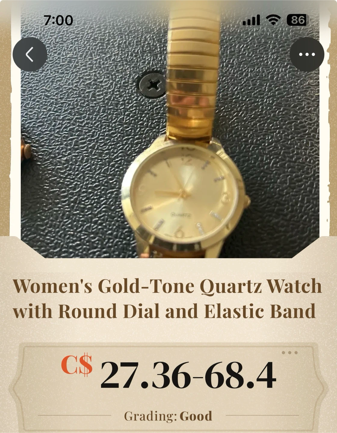 Women's Gold-Tone Quartz Watch