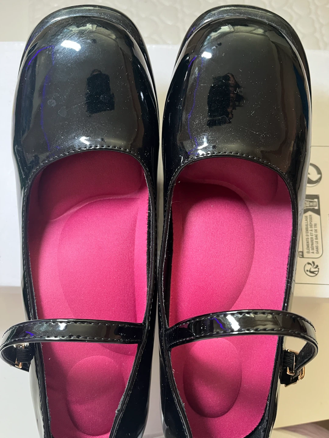 Black Patent Mary Jane Platform Heels - photo 3