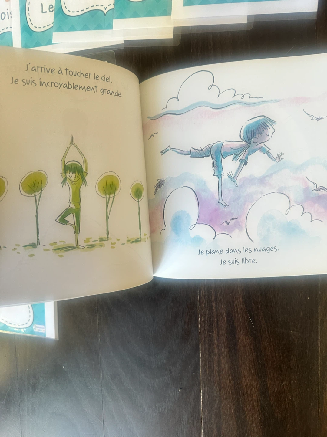 French children’s picture book on yoga with Yoga Pose Cards - photo 3