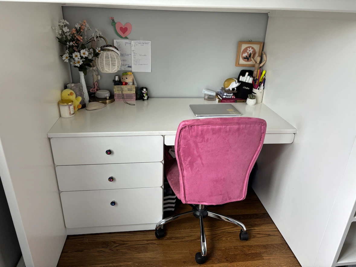 Custom built solid wood loft bed with storage - photo 3