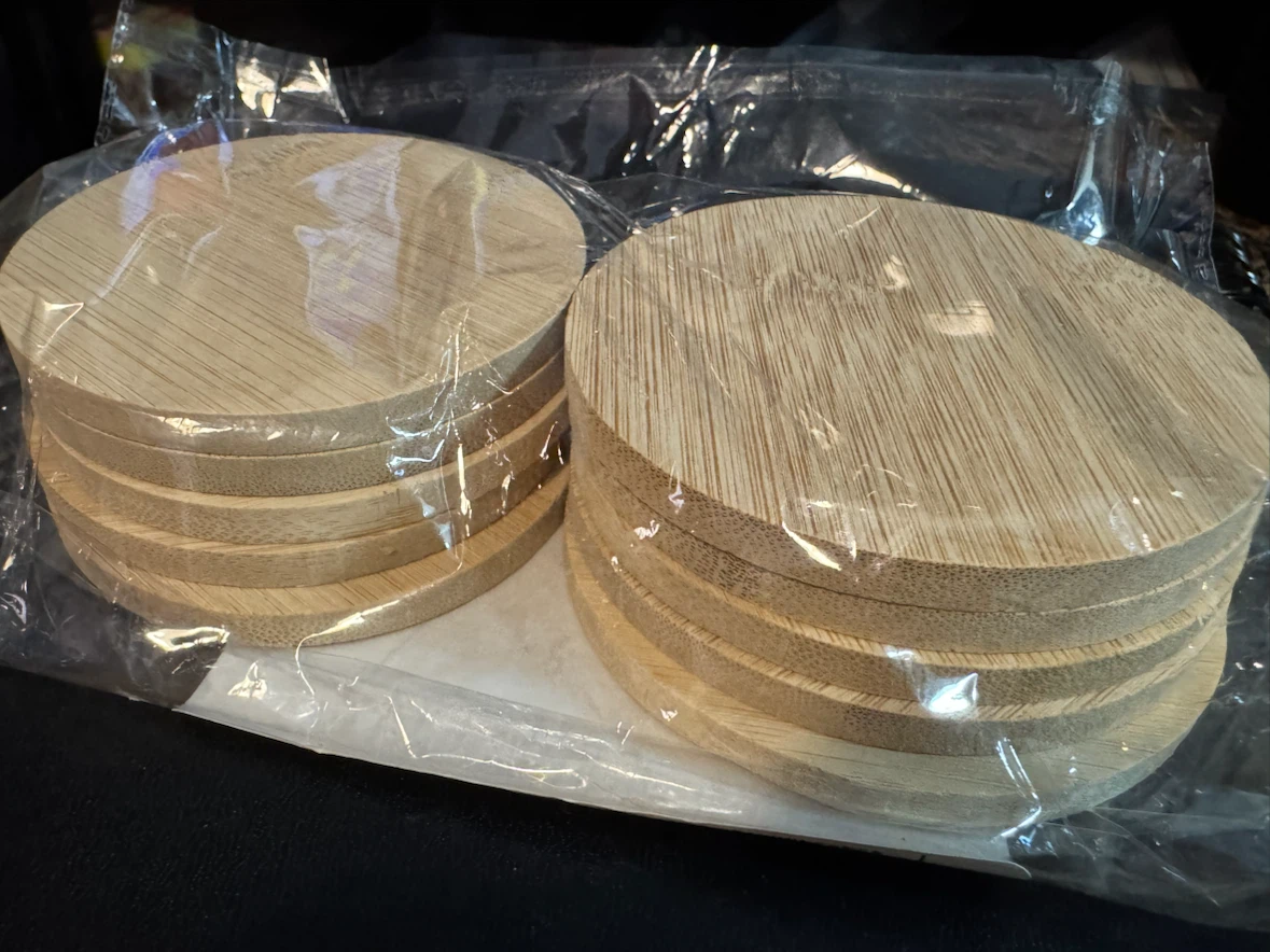 Bamboo Coasters - Set of 10