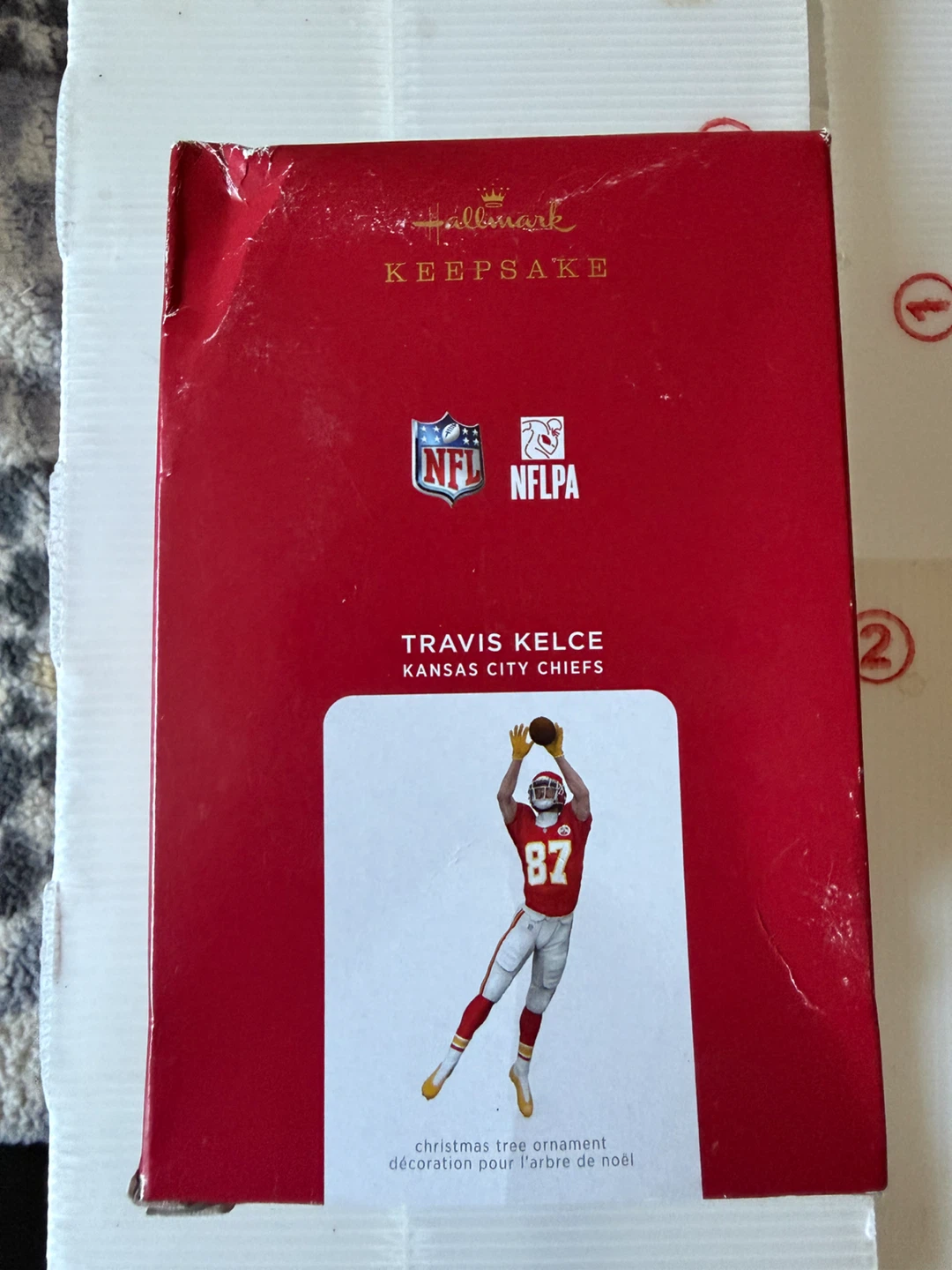 Hallmark Keepsake Travis Kelce KCChiefs Christmas Ornament 2021