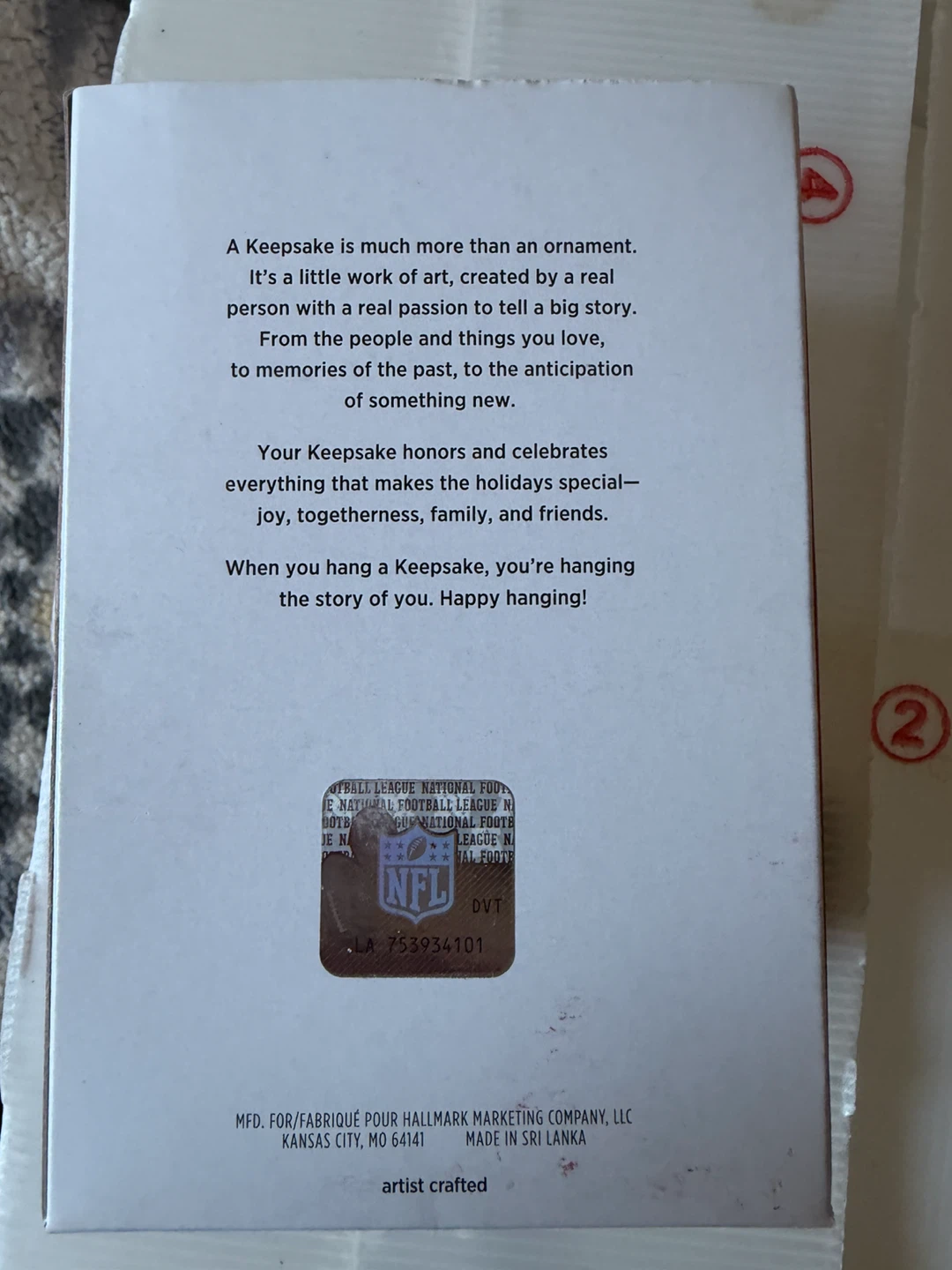 Hallmark Keepsake Travis Kelce KCChiefs Christmas Ornament 2021 - photo 4