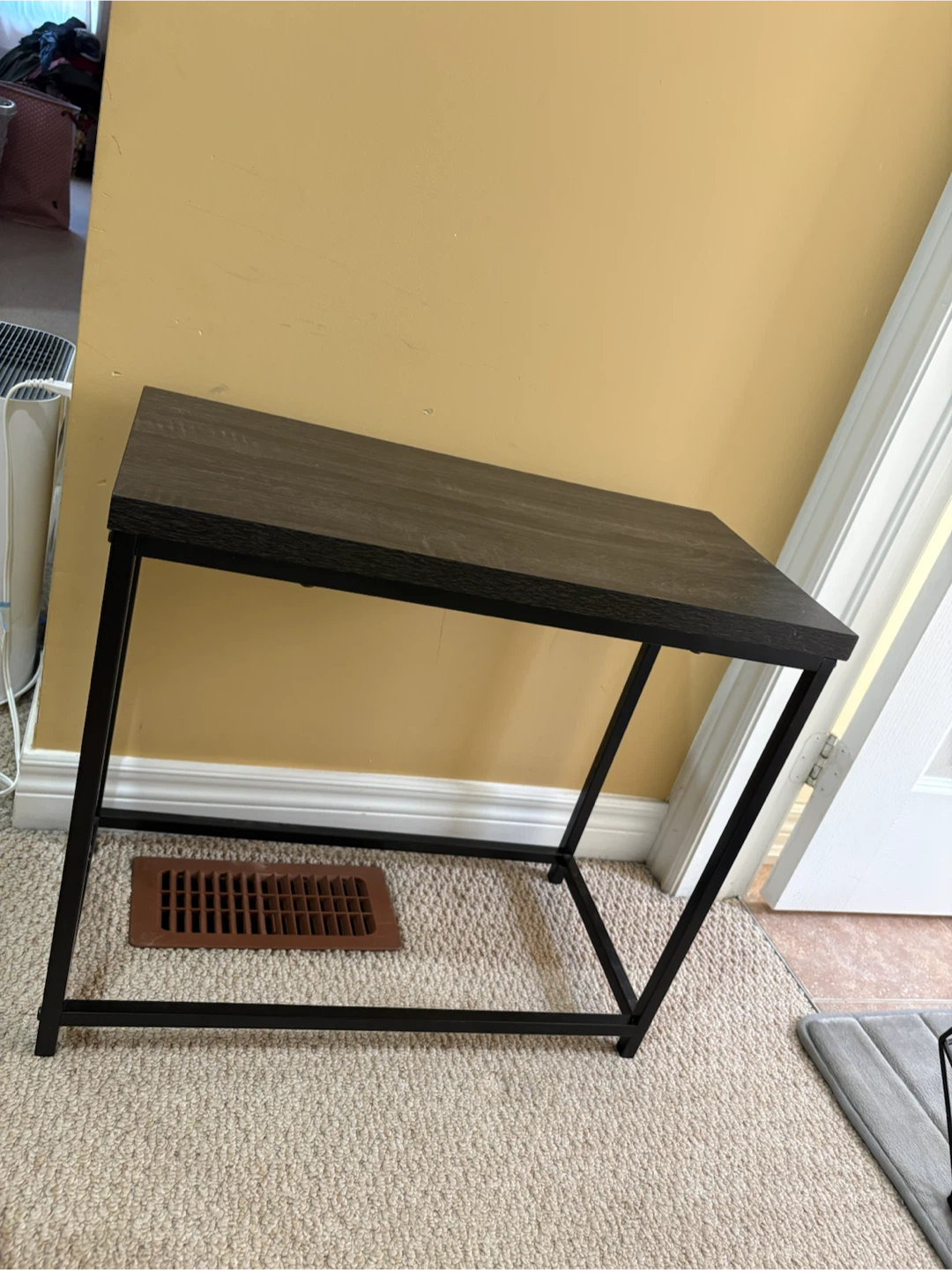 Dark Wood Grain Accent Table