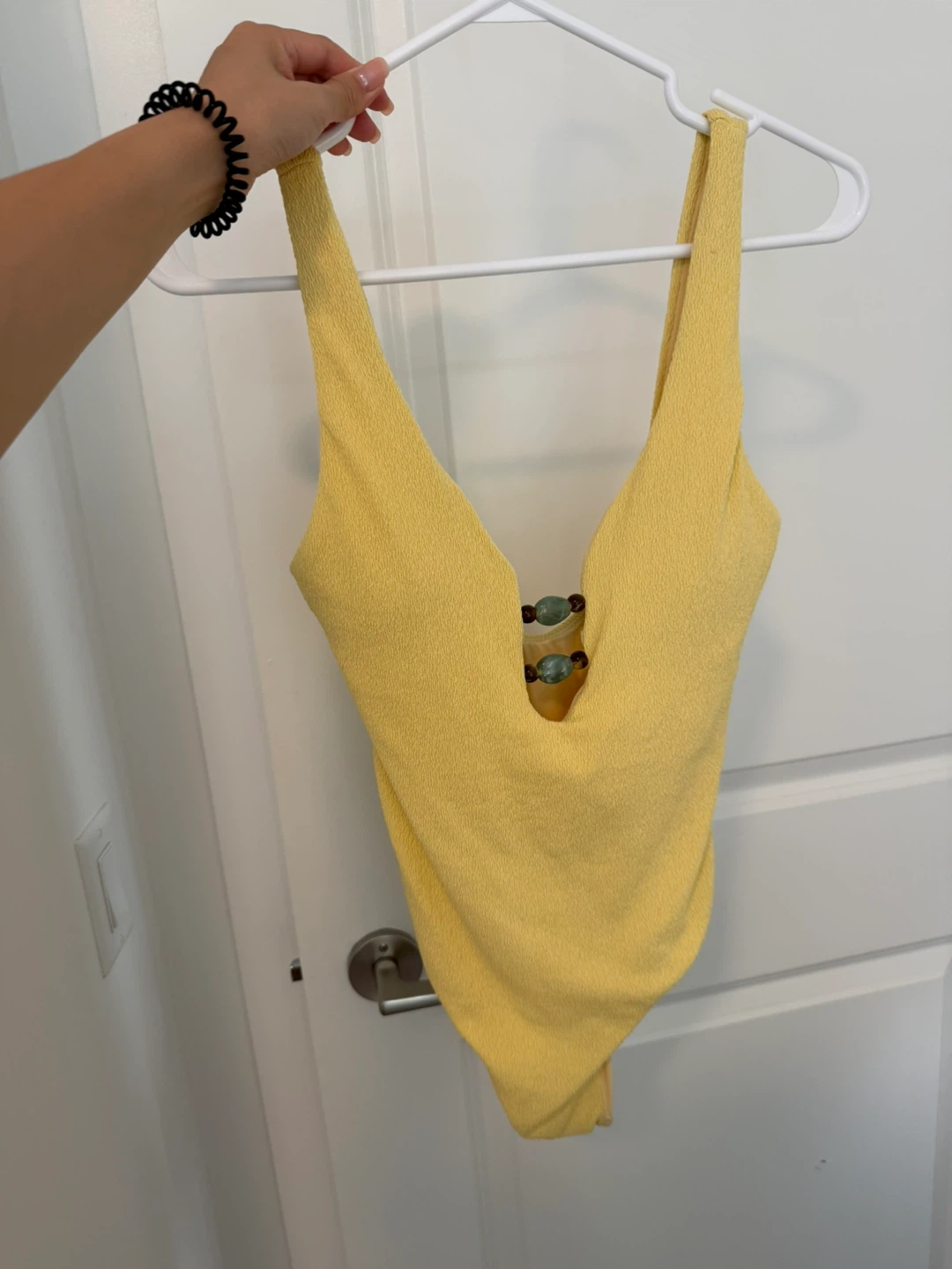 Simons Vision Yellow One-Piece Swimsuit M
