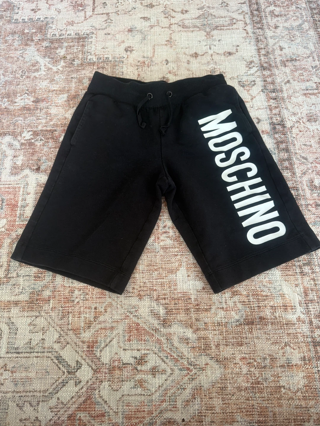 Moschino Black Logo Sweat Shorts