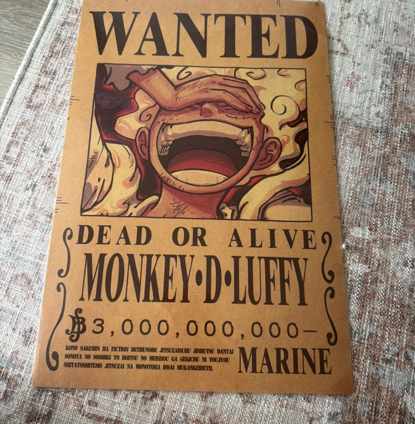 One Piece Monkey D. Luffy Wanted Poster