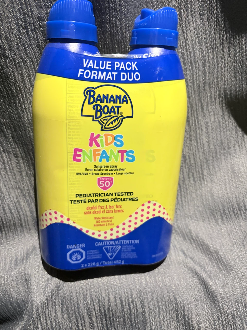 Banana Boat Kids SPF 50 Sunscreen Spray - 2 x 226g