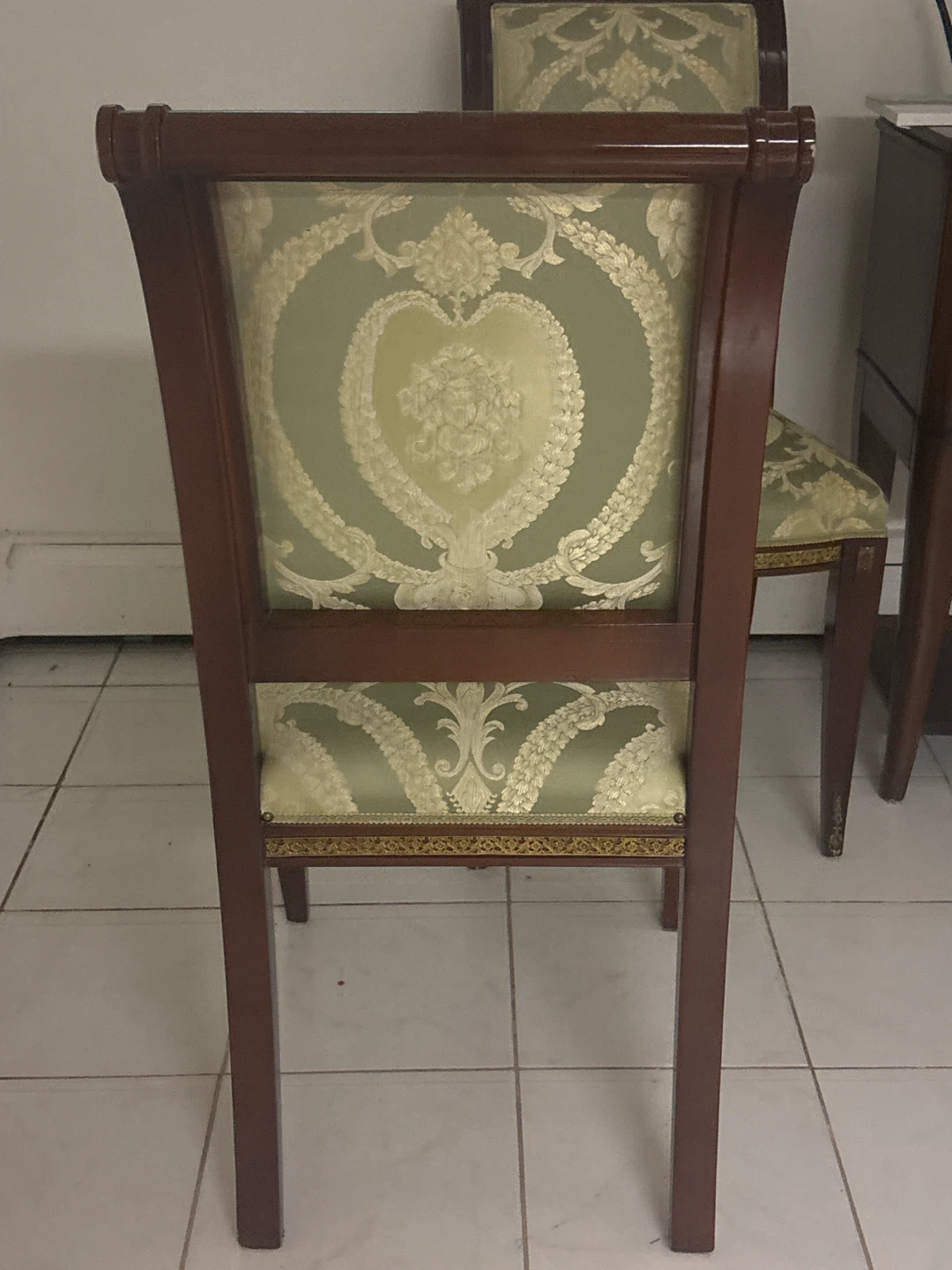 Ornate Dining Chairs bronze 12 total - photo 3