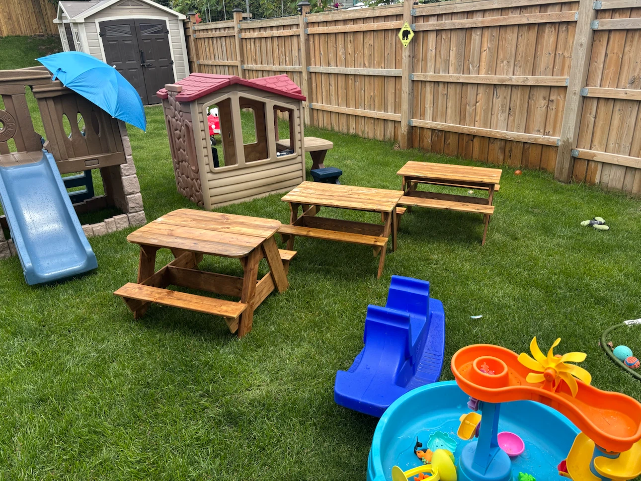 Kids Wooden Picnic Table