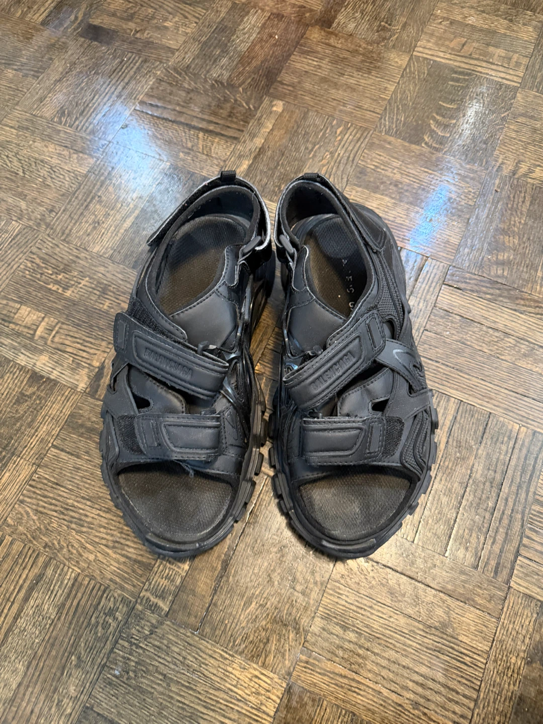Balenciaga Black Sport Sandals Men's Size 42 - photo 2