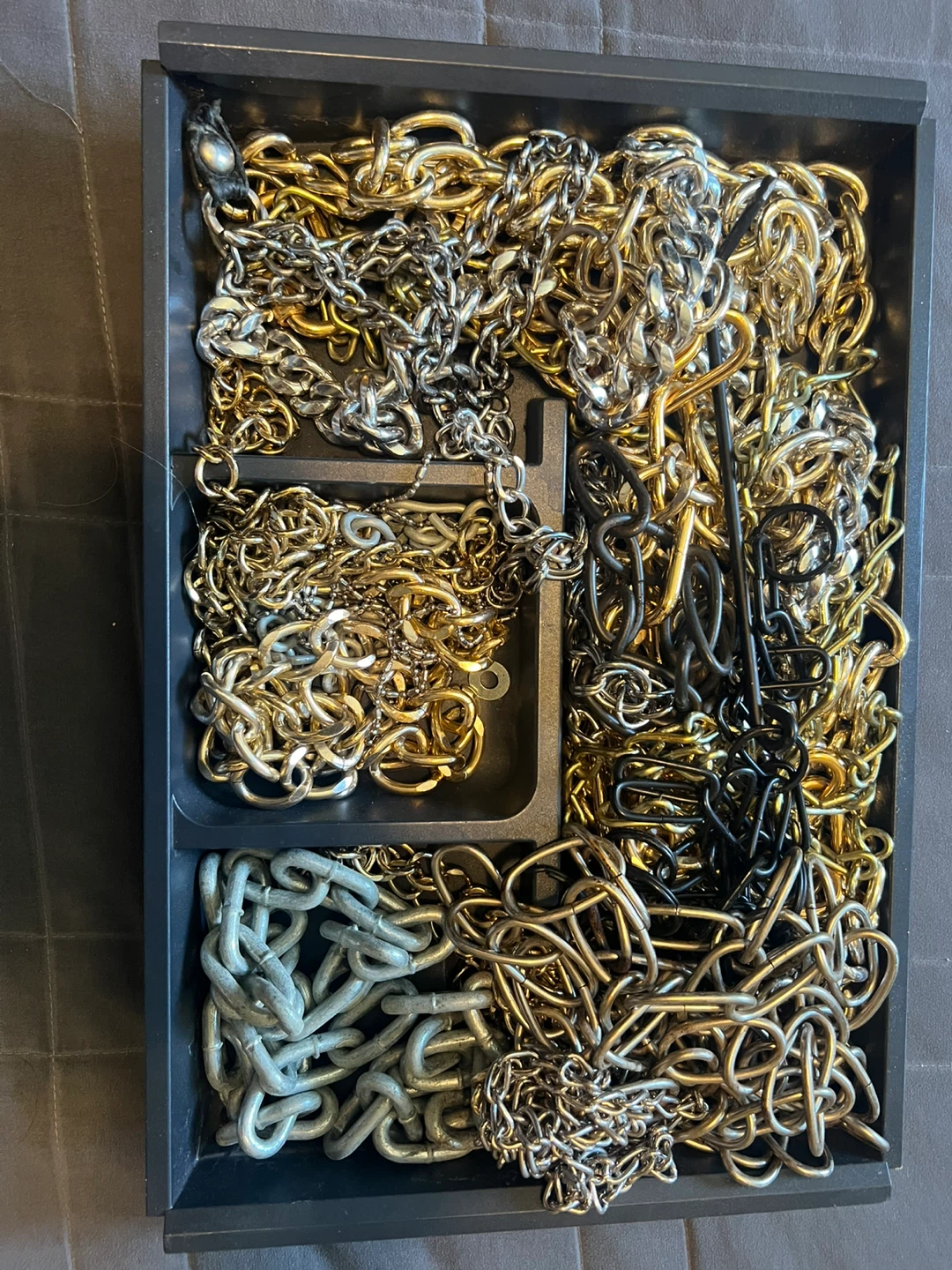 Assorted Chains - Gold, Silver, and Black