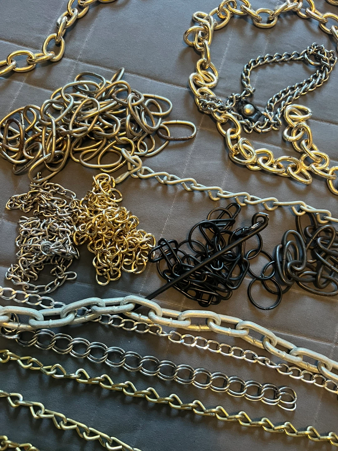 Assorted Chains - Gold, Silver, and Black - photo 2