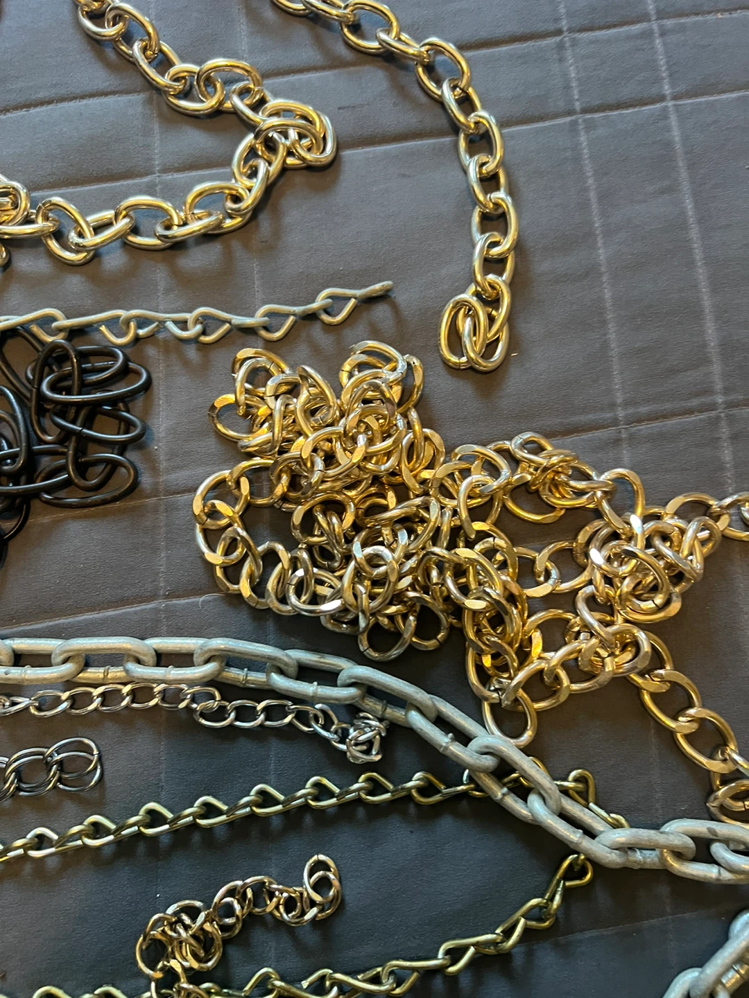 Assorted Chains - Gold, Silver, and Black - photo 3