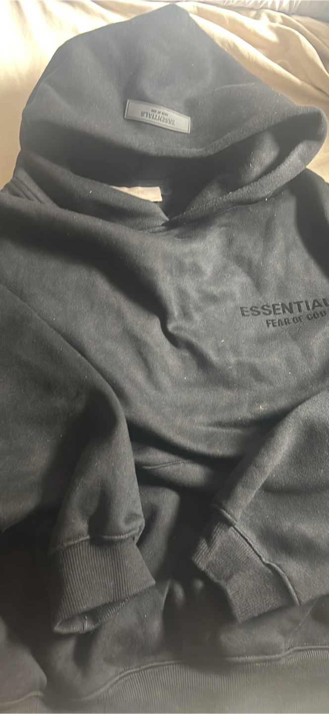 Black essentials hoodie - photo 2