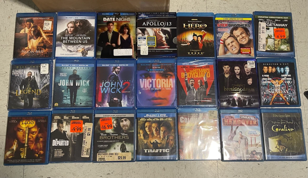 Multi Blu-ray movie collection