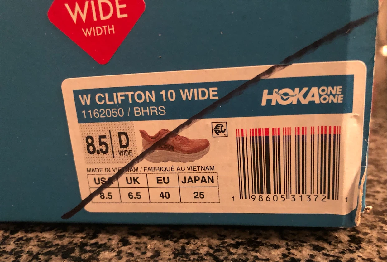 Hoka One One W Clifton 10 Wide Running Shoes - photo 3