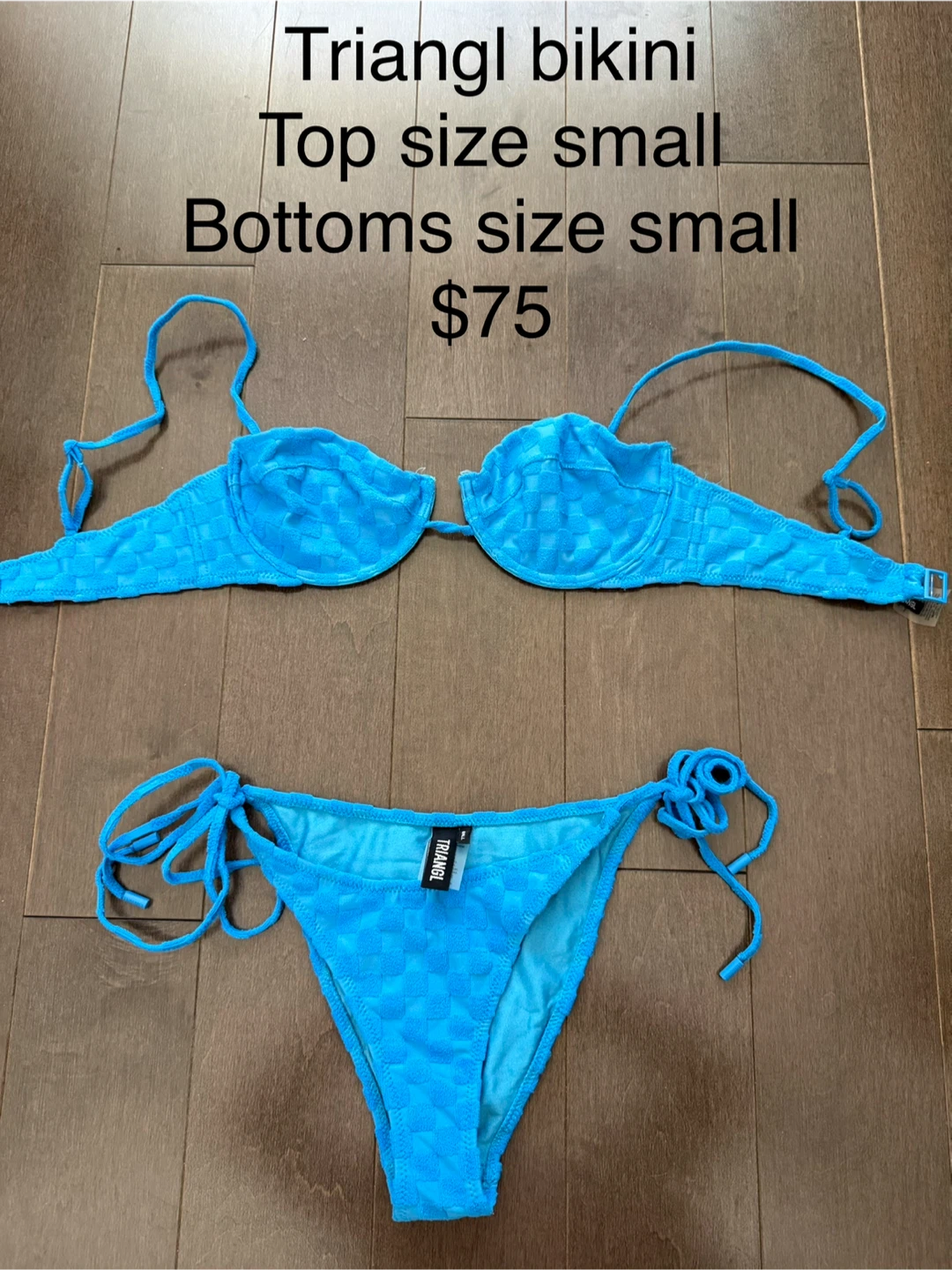 Triangl Bikini - Blue - Size Small