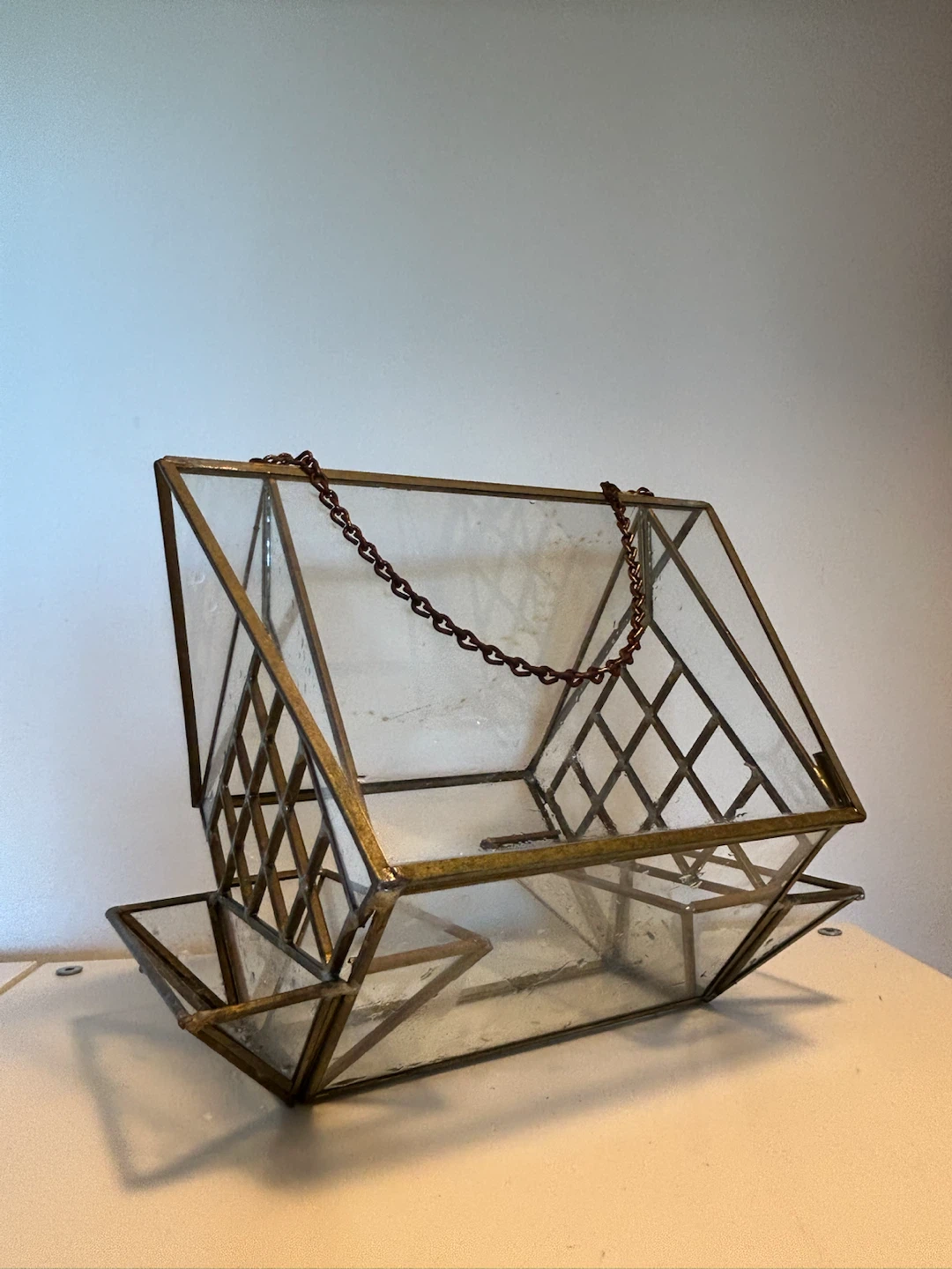 Glass Terrarium or Bird Feeder
