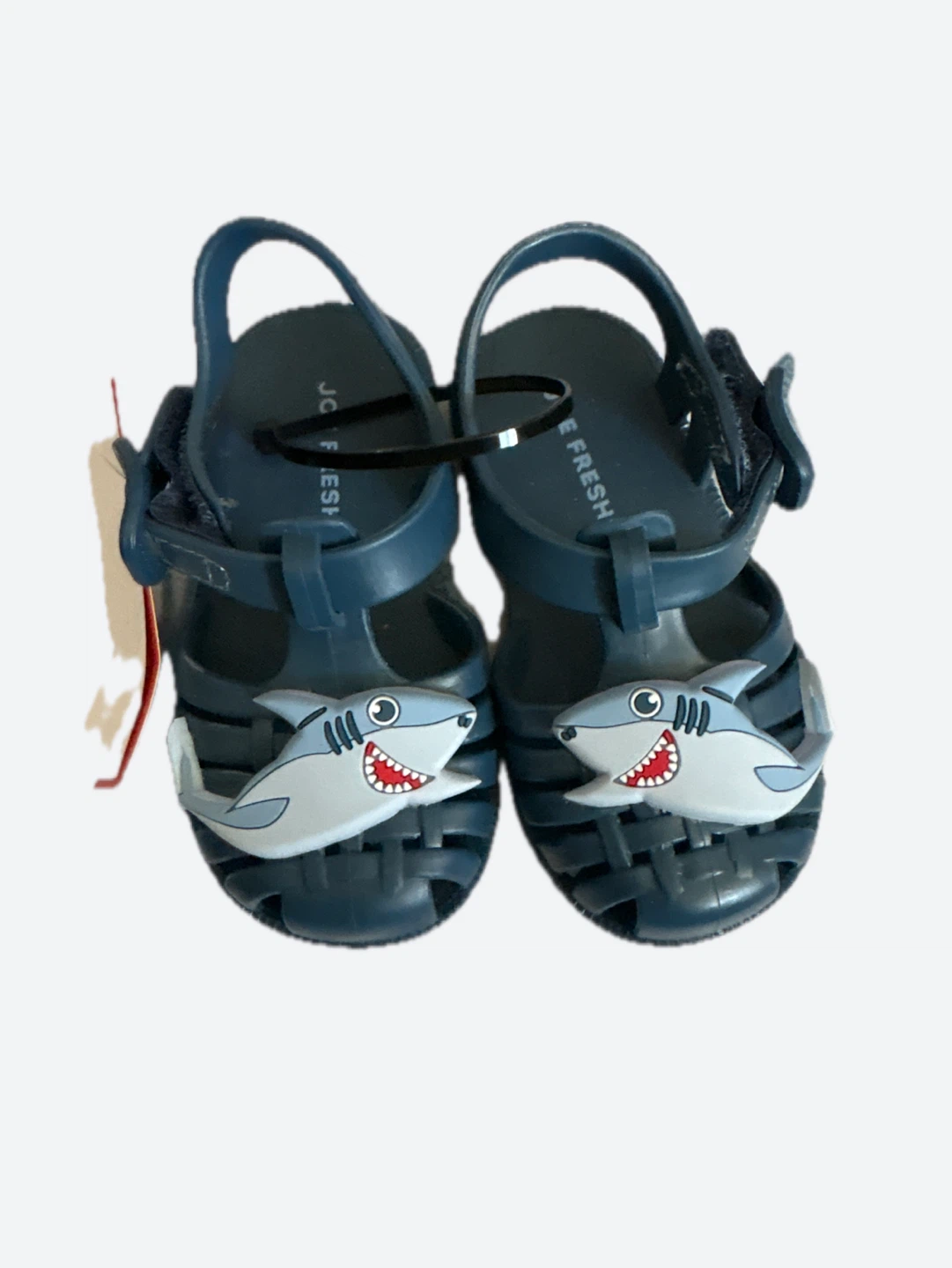 Blue Shark Jelly Sandals size 4