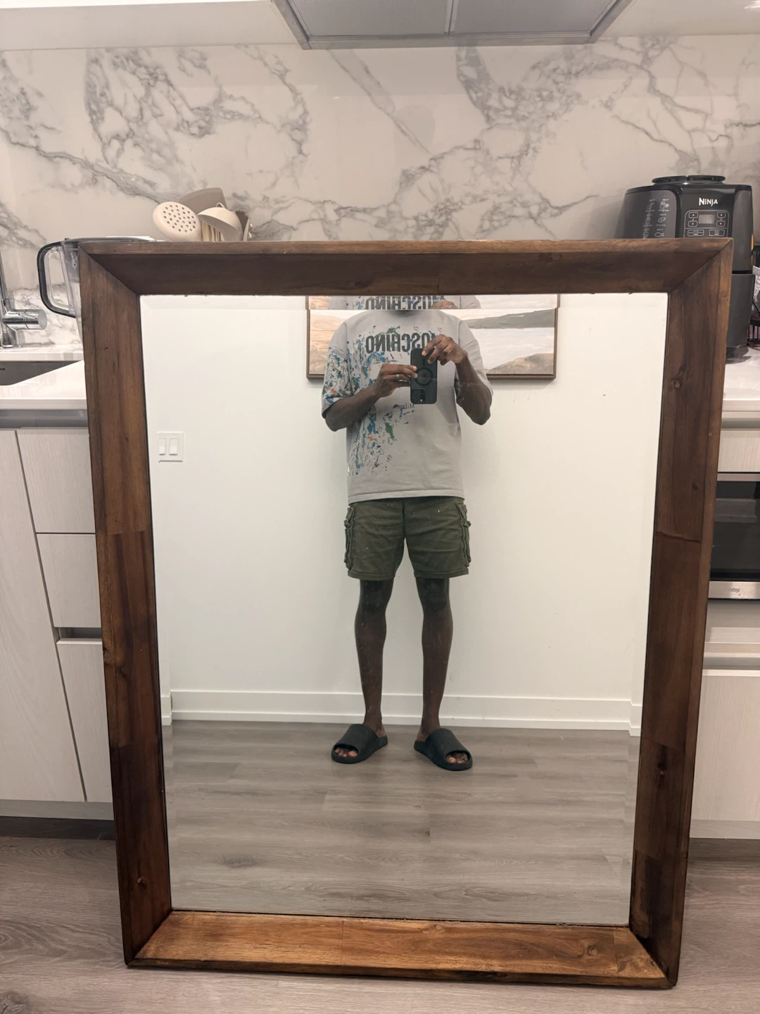 Wooden Framed Full Length Mirror