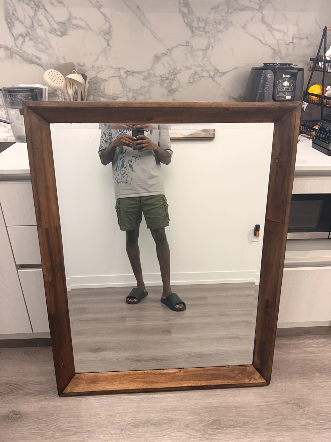 Wooden Framed Full Length Mirror - photo 3