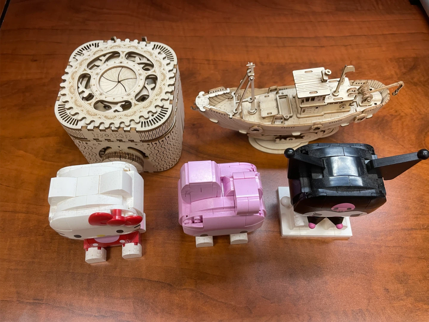 All for $5 ROKR Wooden Mechanical Lock Box Model - photo 2