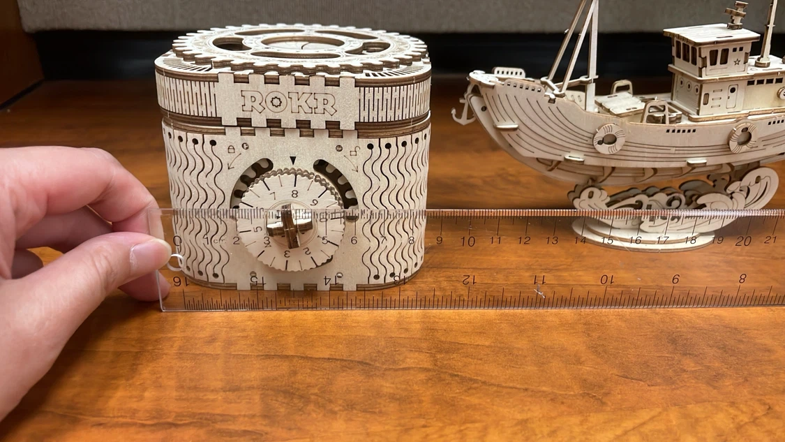 All for $5 ROKR Wooden Mechanical Lock Box Model - photo 5
