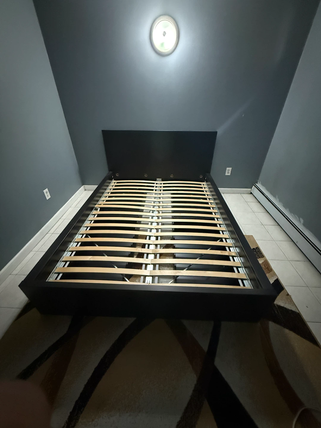 Black Queen Platform Bed Frame with Drawers - photo 2