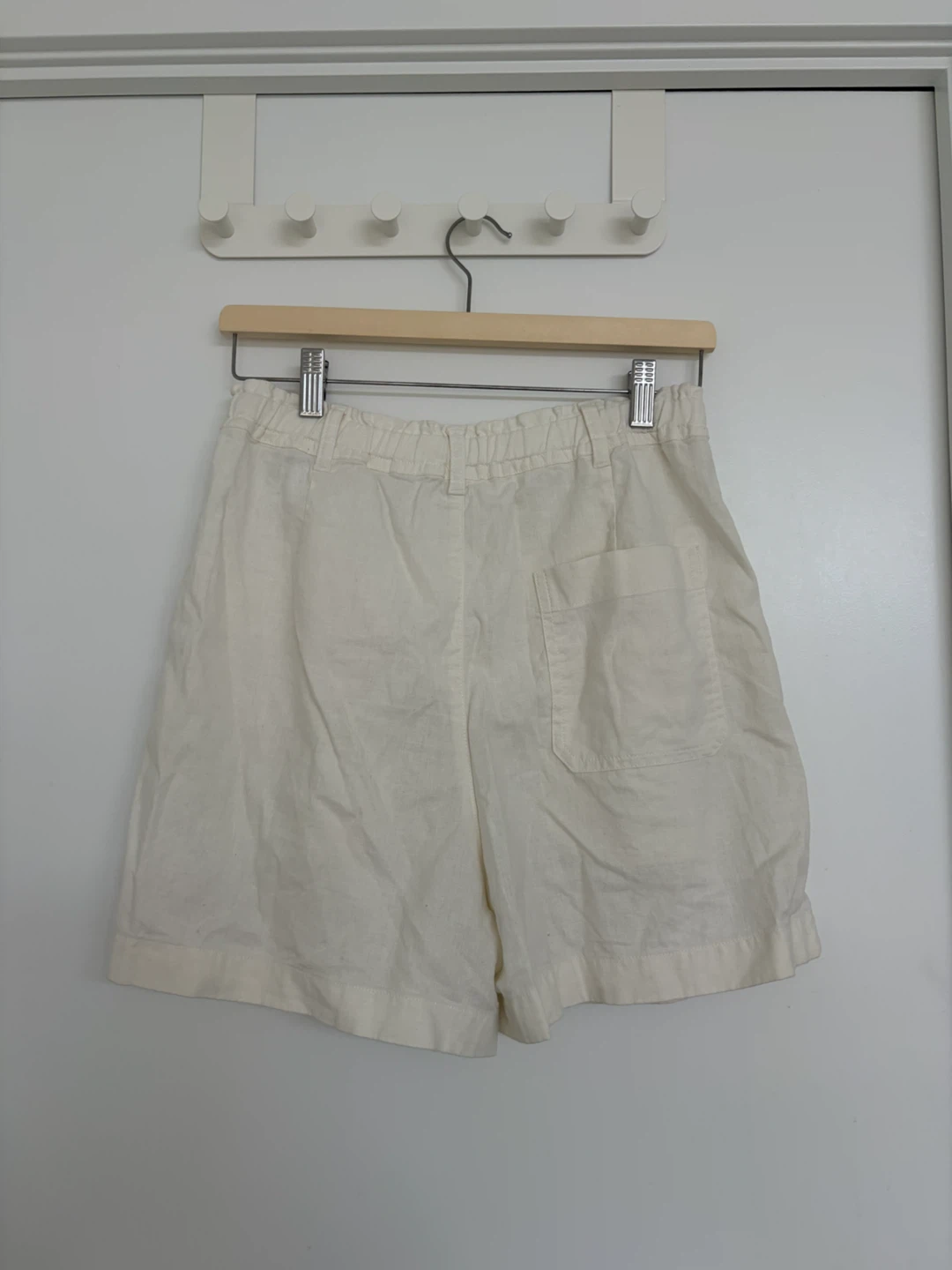 UNIQLO Linen Cotton Shorts - Off White - Size S/P - photo 4