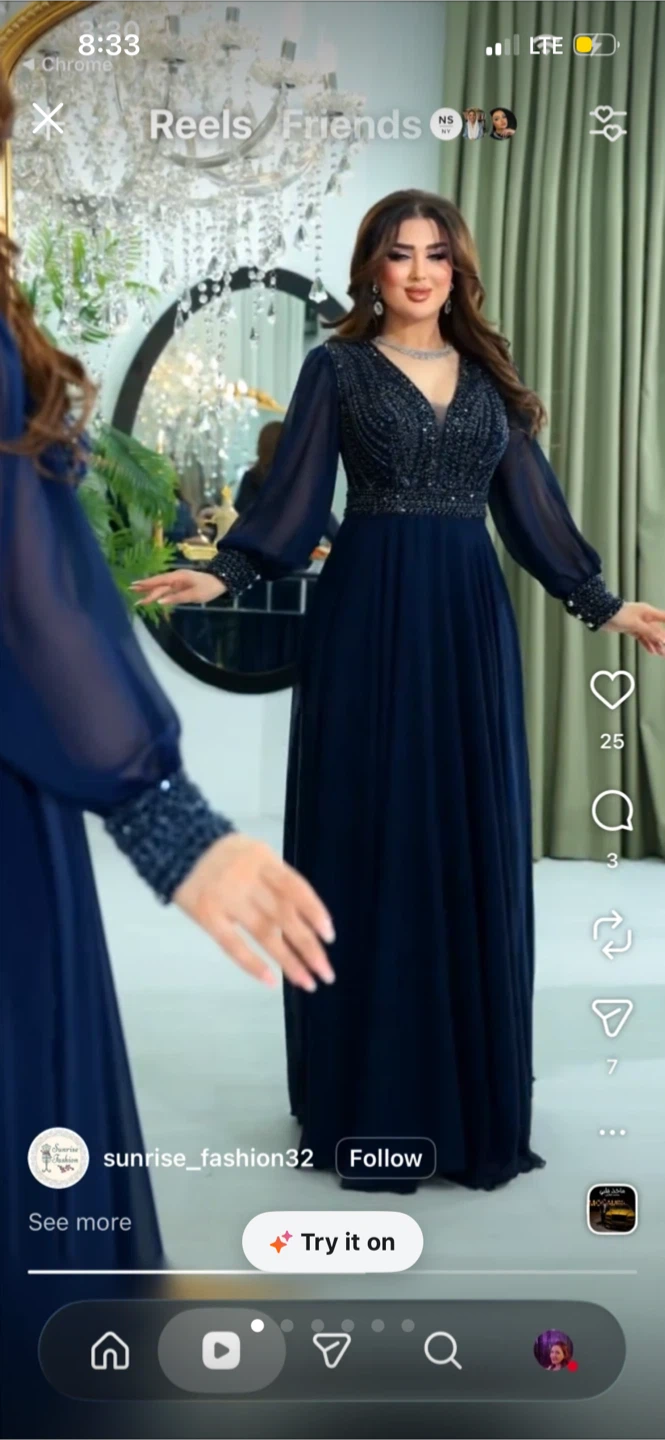 Brand new Navy Blue Beaded Maxi Dress