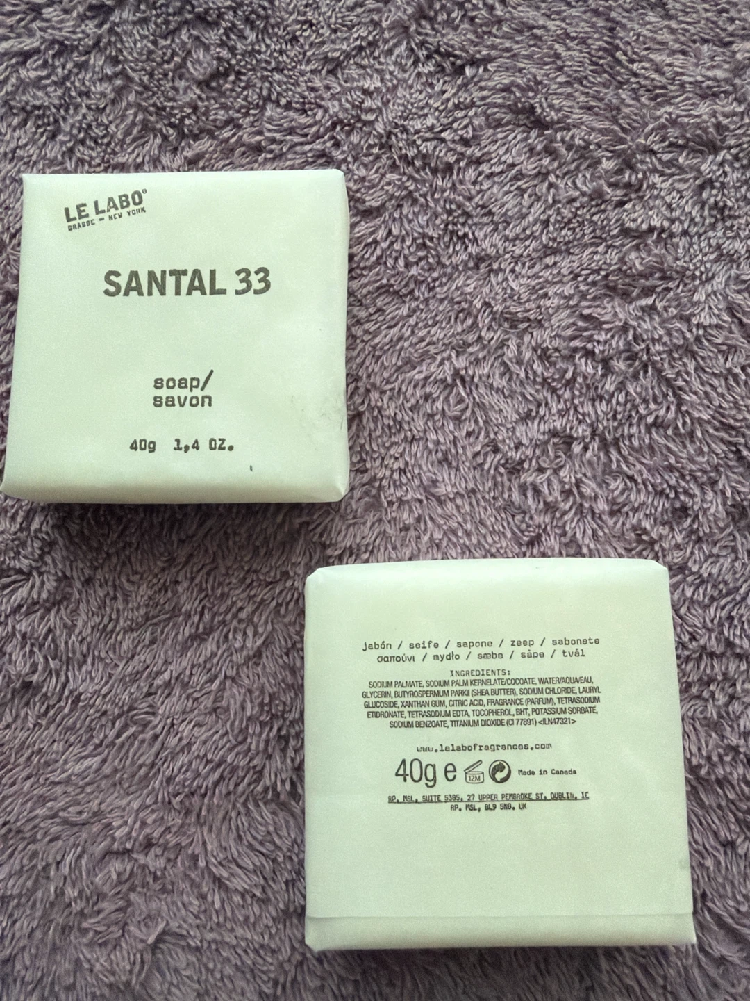 LE LABO Santal 33 Soap 40g x 2