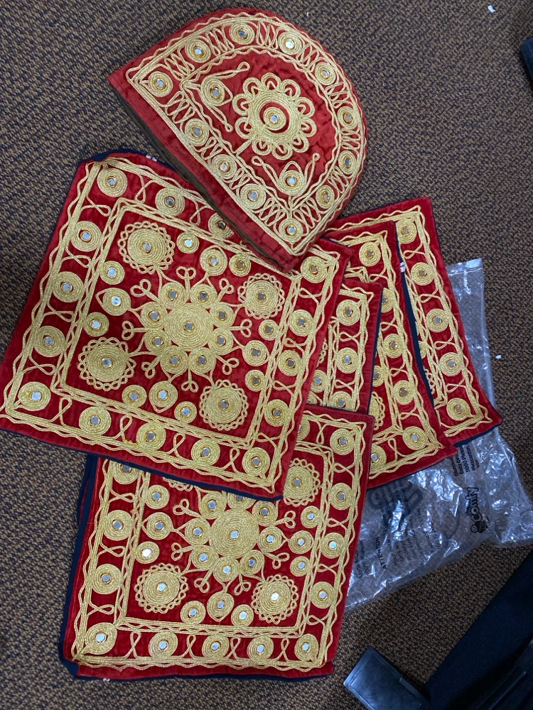 Brand New Traditional Embroidered Cushion Cover Set