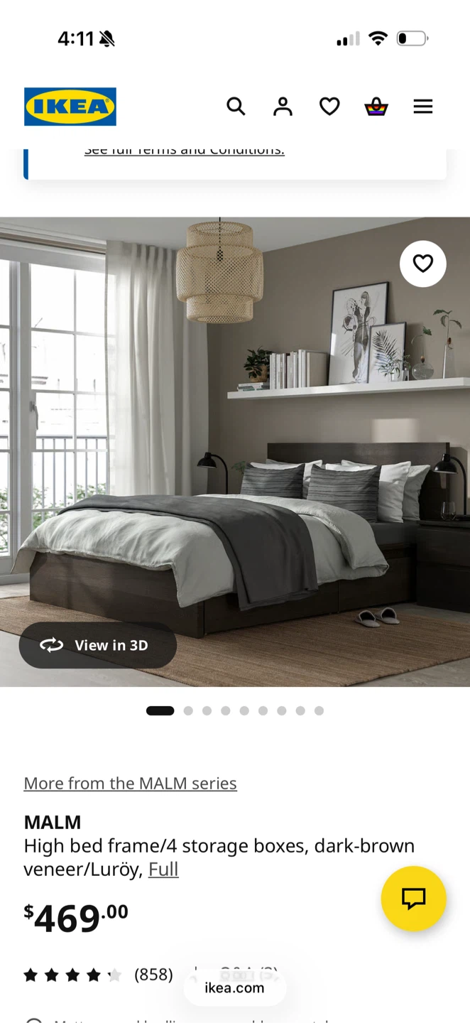 IKEA MALM Bed Frame (size Full) - photo 2