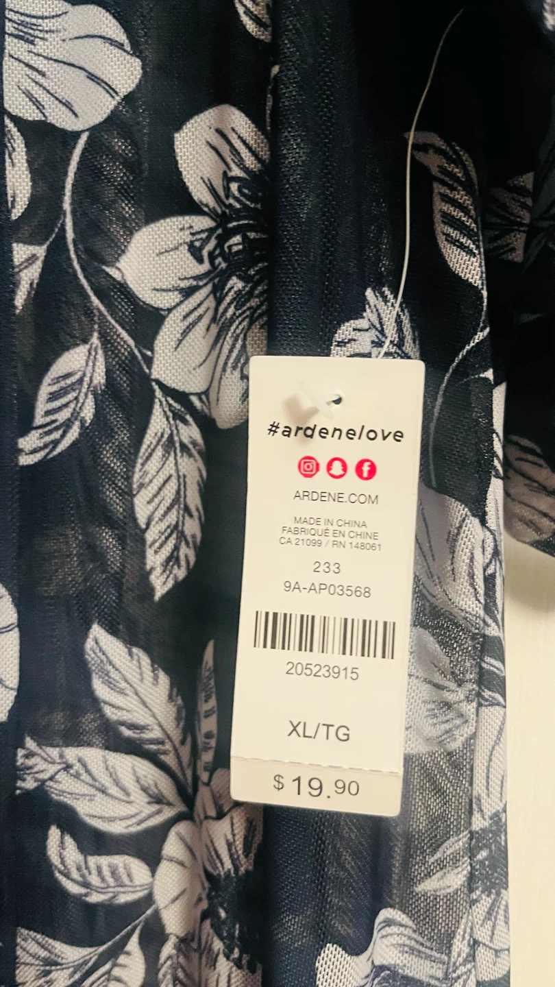 Ardene Floral Mesh Kimono XL