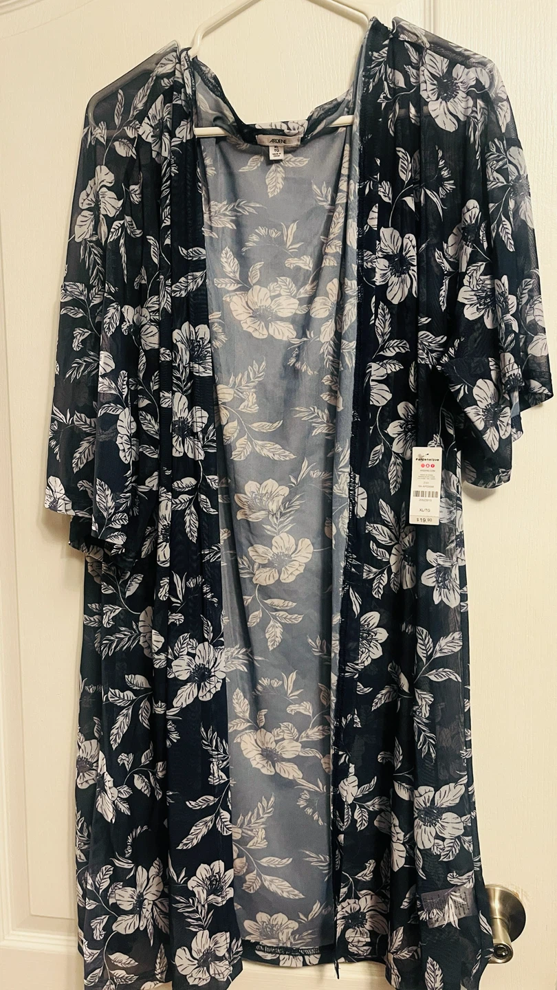 Ardene Floral Mesh Kimono XL - photo 2
