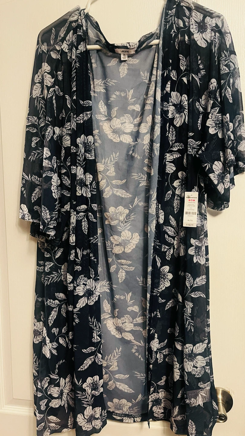 Ardene Floral Mesh Kimono XL - photo 3