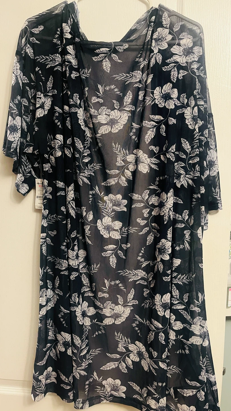 Ardene Floral Mesh Kimono XL - photo 4