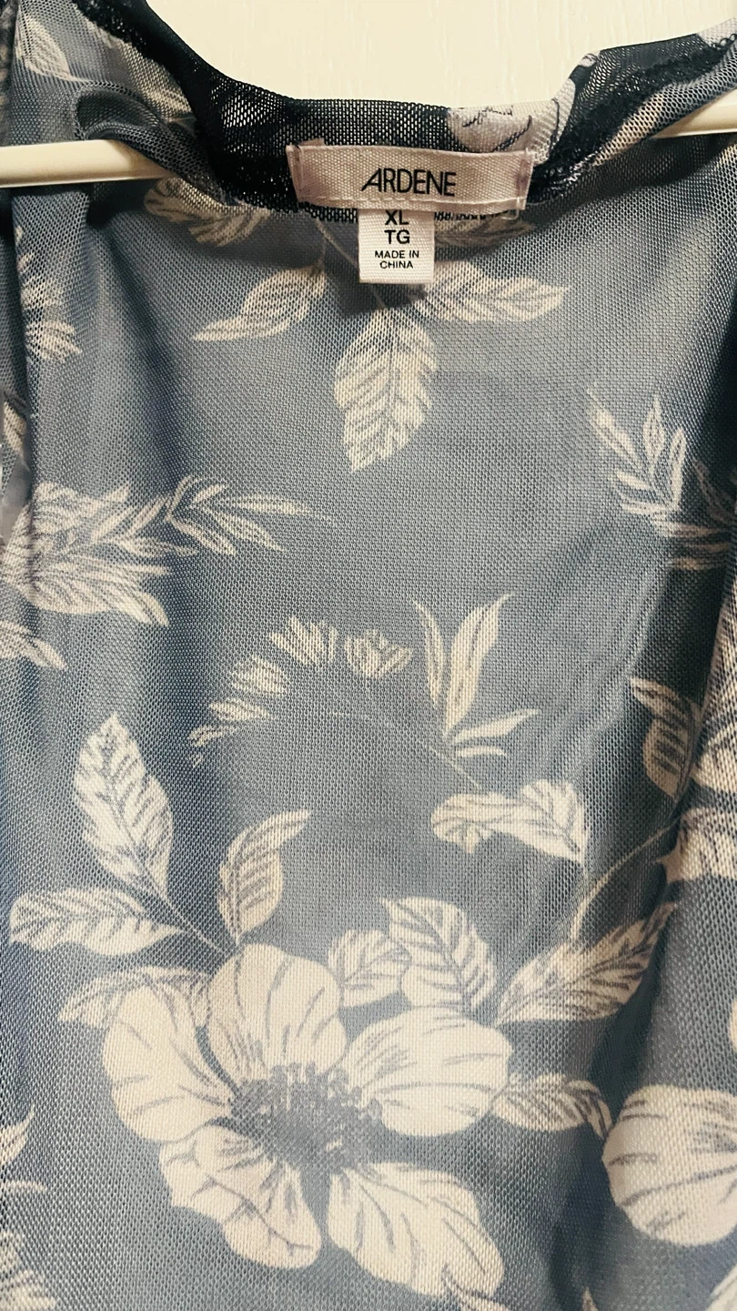 Ardene Floral Mesh Kimono XL - photo 5