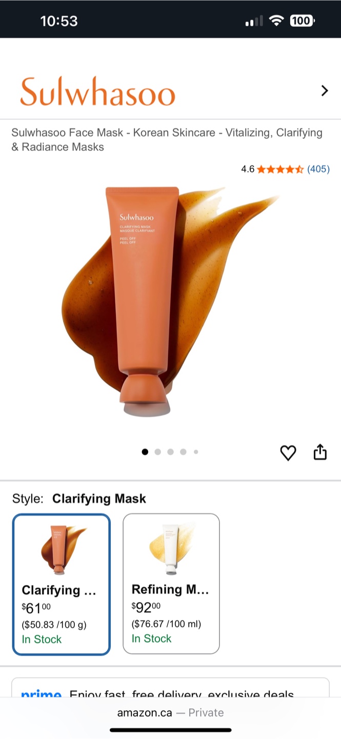 Sulwhasoo Clarifying Mask