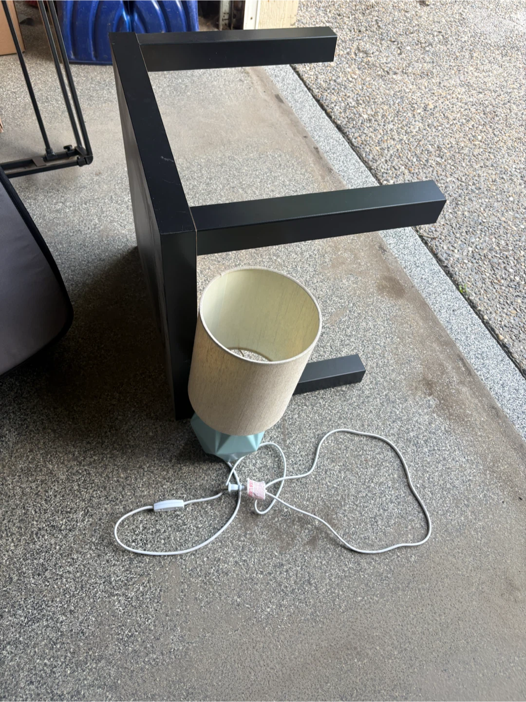 Table Lamp with Geometric Base